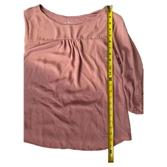 Soho Jeans New York & Company Scoop Neck Pink Top Size M - Picture 7 of 7